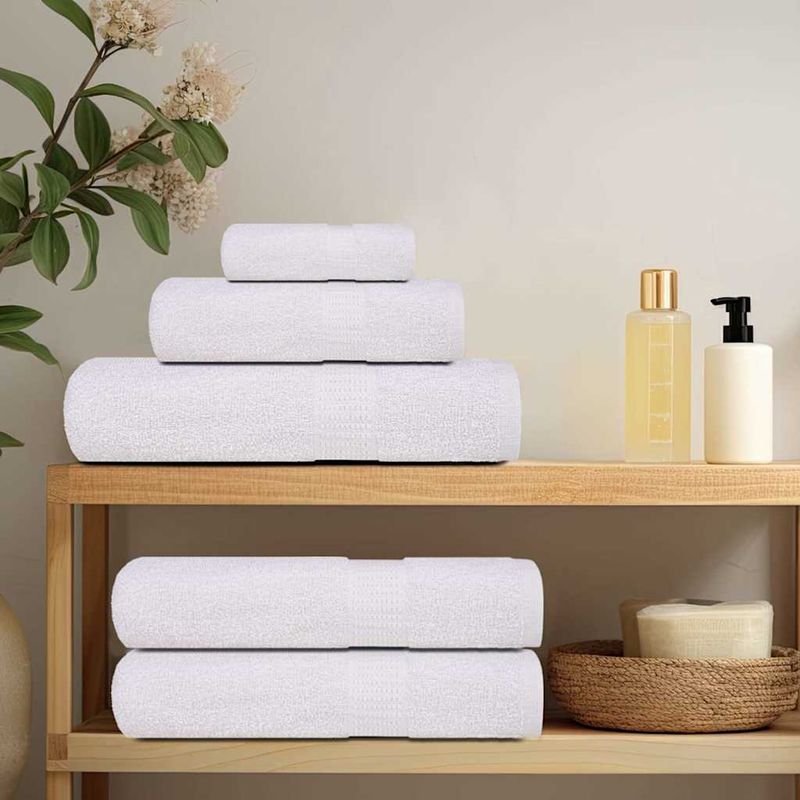 Casa si Gradina - Textile si covoare - Textile baie - Prosoape - Prosoape de baie 10 buc alb 100x150 cm 360 g/m² 100% bumbac - Infinity.ro
