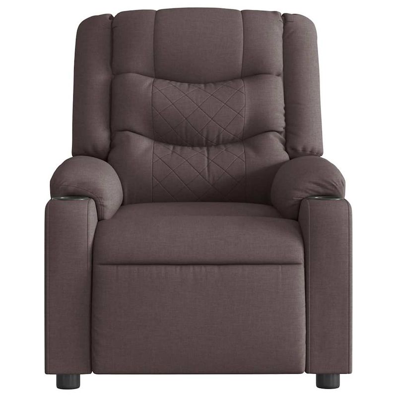 Casa si Gradina - Mobilier - Scaune si fotolii - Fotolii - Fotoliu rabatabil electric, maro inchis, material textil - Infinity.ro