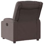 Casa si Gradina - Mobilier - Scaune si fotolii - Fotolii - Fotoliu rabatabil electric, maro inchis, material textil - Infinity.ro