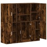 Casa si Gradina - Mobilier - Biblioteci si rafturi - Rafturi - Set dulap de bucatarie din 3 piese din lemn de stejar afumat - Infinity.ro