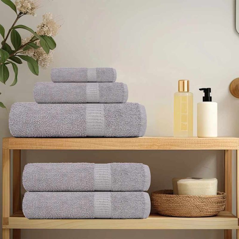 Casa si Gradina - Textile si covoare - Textile baie - Prosoape - Prosoape de sapun 2 buc Gri 30x30 cm 360 g/m² 100% bumbac - Infinity.ro