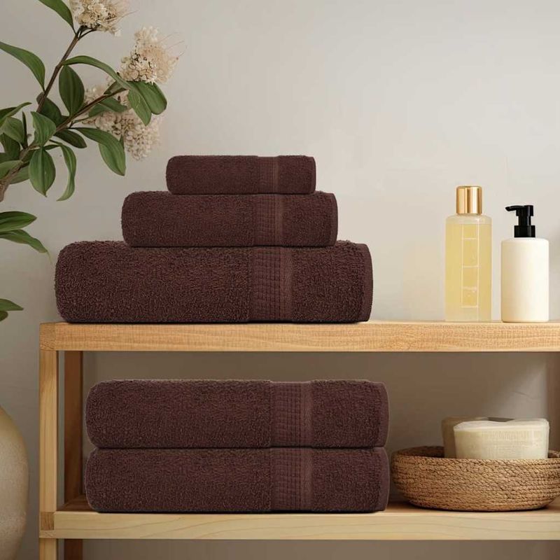 Casa si Gradina - Textile si covoare - Textile baie - Prosoape - Prosoape pentru sauna 10 buc maro 80x200cm 360 g/m² 100% bumbac - Infinity.ro