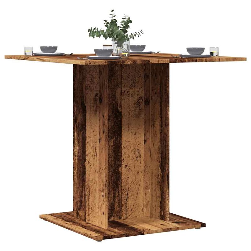 Casa si Gradina - Mobilier - Mese si birouri - Mese bucatarie si dining - Masa de bucatarie, lemn vechi, 80x80x75 cm, lemn prelucrat - Infinity.ro