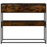 Casa si Gradina - Mobilier - Comode si corpuri - Console - Masuta consola, stejar fumuriu, 90x35x80 cm, lemn prelucrat - Infinity.ro