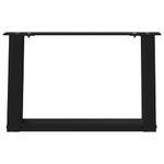 Casa si Gradina - Mobilier - Feronerie si accesorii mobila - Picioare pentru masuta de cafea in forma de U 2 buc Negru Otel - Infinity.ro