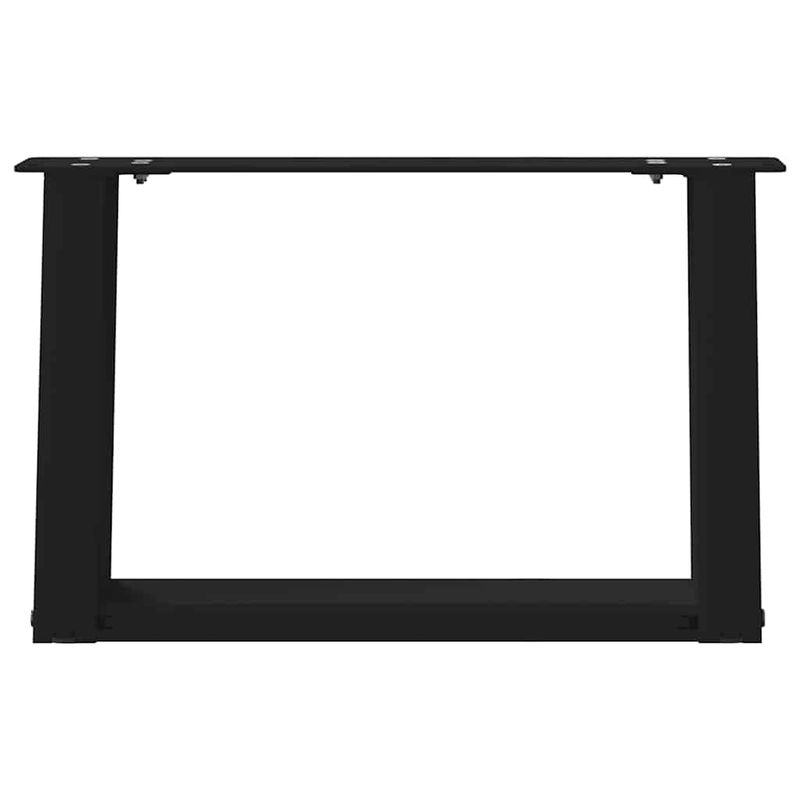 Casa si Gradina - Mobilier - Feronerie si accesorii mobila - Picioare pentru masuta de cafea in forma de U 2 buc Negru Otel - Infinity.ro