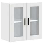 Casa si Gradina - Mobilier - Comode si corpuri - Corpuri bucatarie - Dulap de bucatarie cu usa din sticla „Porto” alb, model 1x dulap de perete din sticlă (2 uși), mărime 60x31x60 cm - Infinity.ro