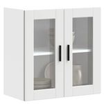 Casa si Gradina - Mobilier - Comode si corpuri - Corpuri bucatarie - Dulap de bucatarie cu usa din sticla „Porto” alb, model 1x dulap de perete din sticlă (2 uși), mărime 60x31x60 cm - Infinity.ro