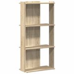 Casa si Gradina - Mobilier - Biblioteci si rafturi - Biblioteci - Biblioteca 3 niveluri stejar sonoma 60x30x120 cm lemn prelucrat - Infinity.ro