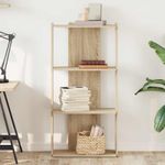 Casa si Gradina - Mobilier - Biblioteci si rafturi - Biblioteci - Biblioteca 3 niveluri stejar sonoma 60x30x120 cm lemn prelucrat - Infinity.ro