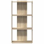 Casa si Gradina - Mobilier - Biblioteci si rafturi - Biblioteci - Biblioteca 3 niveluri stejar sonoma 60x30x120 cm lemn prelucrat - Infinity.ro