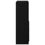 Casa si Gradina - Mobilier - Biblioteci si rafturi - Rafturi - Set dulap de bucatarie 2 piese Lemn negru prelucrat - Infinity.ro