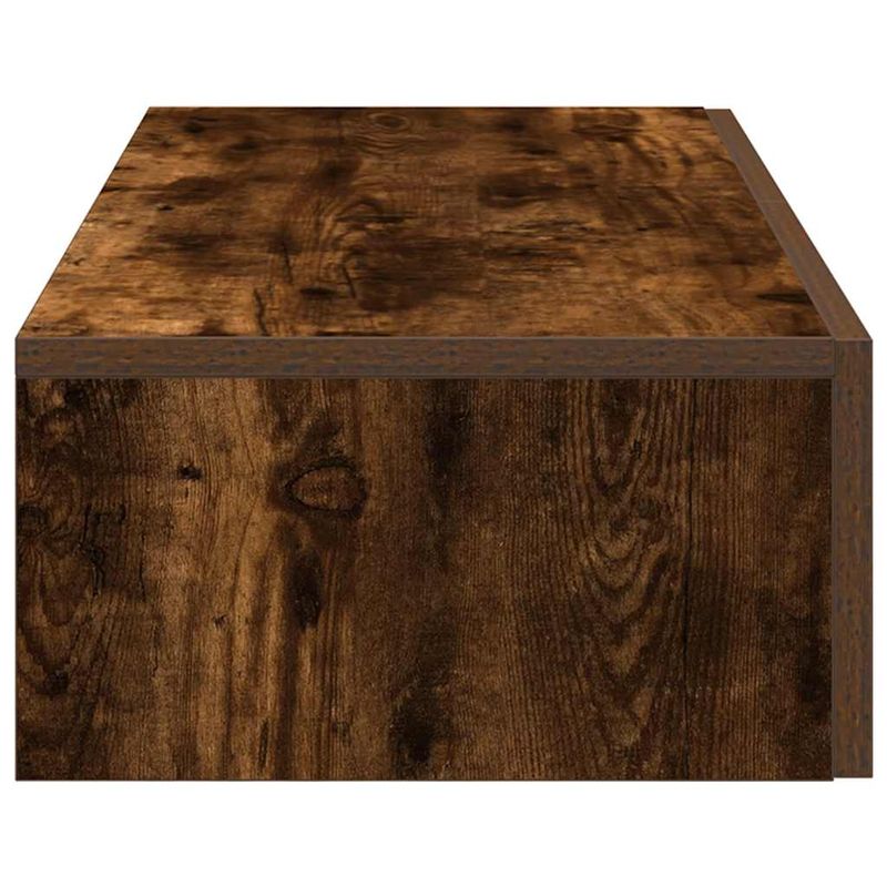 Casa si Gradina - Mobilier - Biblioteci si rafturi - Rafturi - Raft de perete cu sertare Stejar afumat Lemn prelucrat, mărime 80x33x17 cm - Infinity.ro