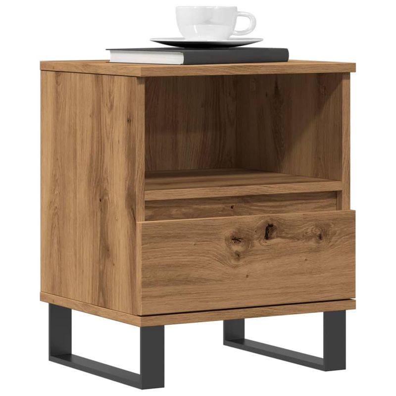 Casa si Gradina - Mobilier - Comode si corpuri - Noptiere - Noptiere, 2 buc., stejar artizanal, 40x35x50 cm, lemn prelucrat - Infinity.ro