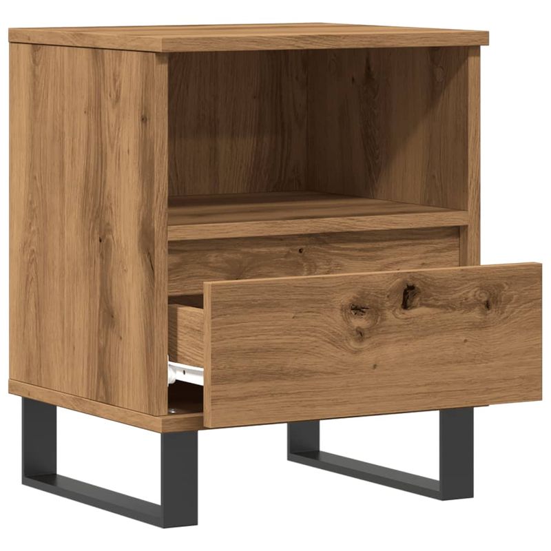 Casa si Gradina - Mobilier - Comode si corpuri - Noptiere - Noptiere, 2 buc., stejar artizanal, 40x35x50 cm, lemn prelucrat - Infinity.ro