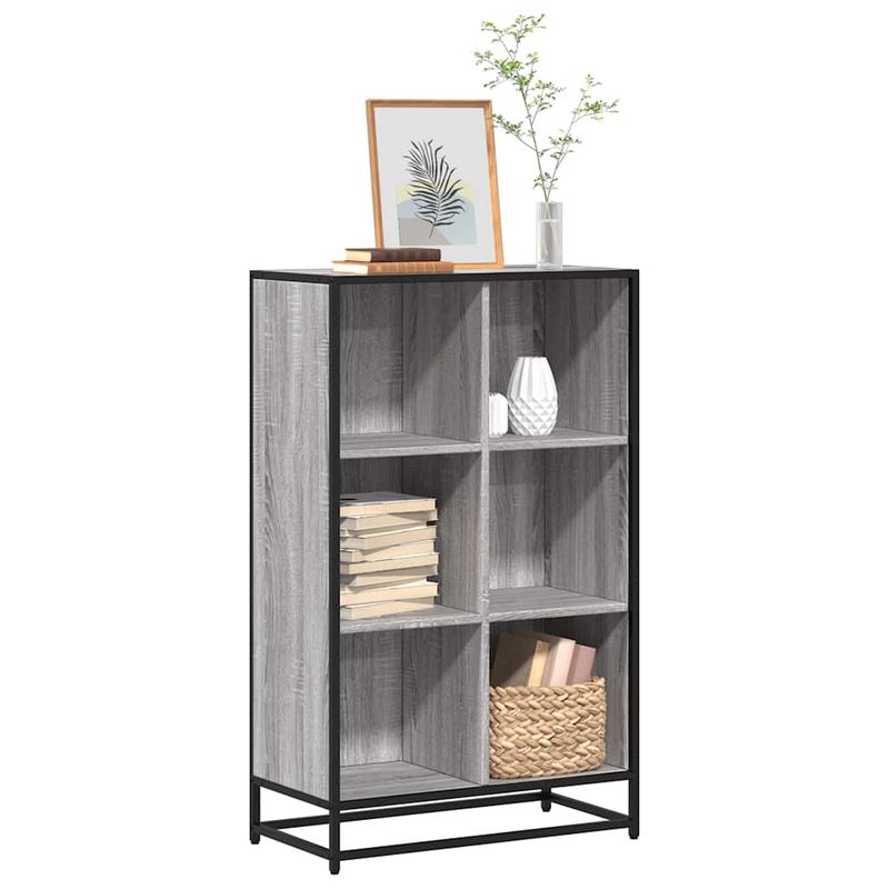 Casa si Gradina - Mobilier - Biblioteci si rafturi - Biblioteci - Biblioteca, gri sonoma, 65,5x33x107,5 cm, lemn prelucrat - Infinity.ro