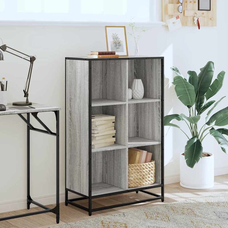 Casa si Gradina - Mobilier - Biblioteci si rafturi - Biblioteci - Biblioteca, gri sonoma, 65,5x33x107,5 cm, lemn prelucrat - Infinity.ro