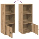 Casa si Gradina - Mobilier - Biblioteci si rafturi - Biblioteci - Biblioteca, stejar artizanal, 31x24x77 cm, lemn prelucrat - Infinity.ro