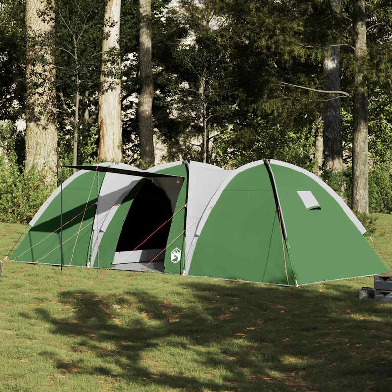 Sport si Outdoor - Camping - Corturi camping - Cort de camping cupola pentru 8 persoane, verde, impermeabil - Infinity.ro