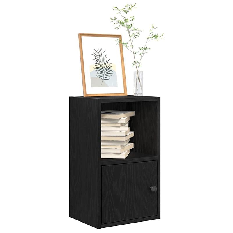 Casa si Gradina - Mobilier - Biblioteci si rafturi - Biblioteci - Biblioteca Stejar negru 31x24x52 cm Lemn prelucrat - Infinity.ro