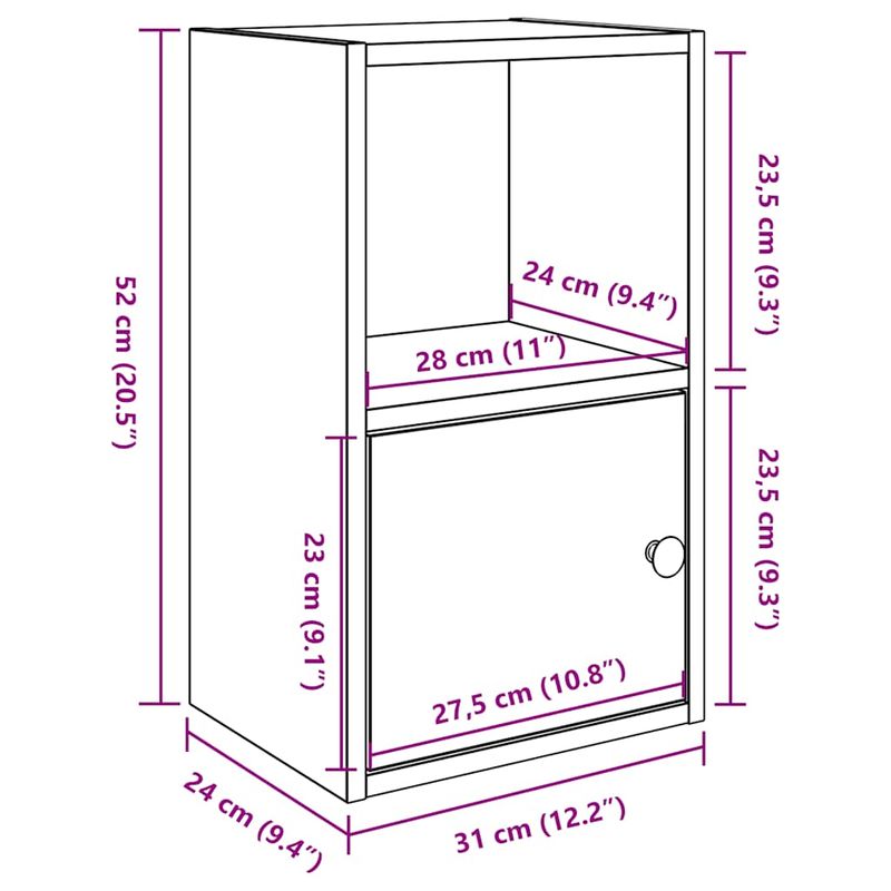Casa si Gradina - Mobilier - Biblioteci si rafturi - Biblioteci - Biblioteca Stejar negru 31x24x52 cm Lemn prelucrat - Infinity.ro