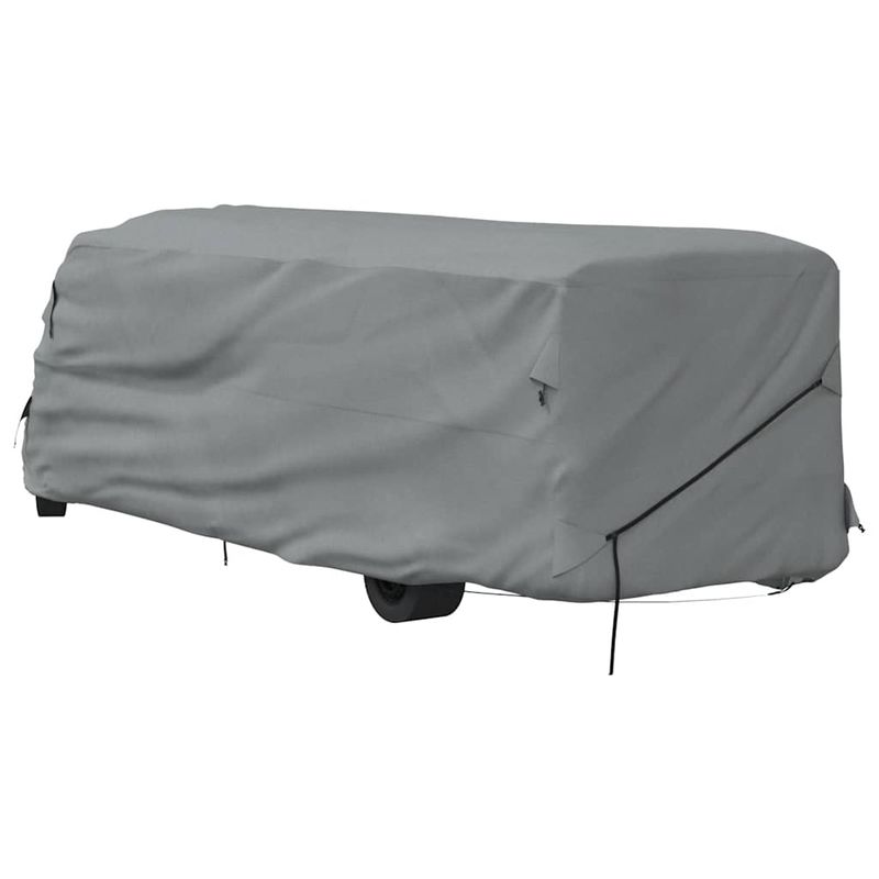 Auto si Moto - Intretinere auto - Huse auto - Husa de rulota gri 870x235x275 cm Tesatura netesuta - Infinity.ro