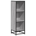 Casa si Gradina - Mobilier - Biblioteci si rafturi - Biblioteci - Biblioteca, gri sonoma, 33,5x33x107,5 cm, lemn prelucrat - Infinity.ro