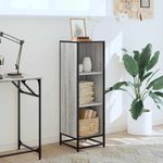 Casa si Gradina - Mobilier - Biblioteci si rafturi - Biblioteci - Biblioteca, gri sonoma, 33,5x33x107,5 cm, lemn prelucrat - Infinity.ro