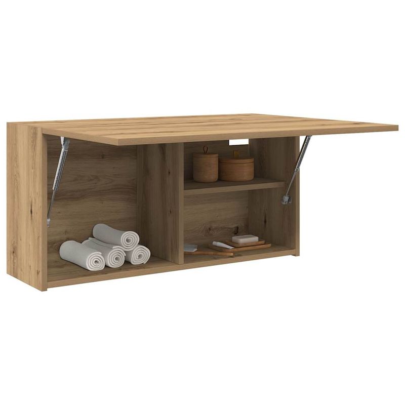 Casa si Gradina - Mobilier - Mobilier baie - Corpuri baie - Dulap perete baie stejar artizanal, 80x25x40 cm, lemn prelucrat - Infinity.ro