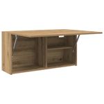 Casa si Gradina - Mobilier - Mobilier baie - Corpuri baie - Dulap perete baie stejar artizanal, 80x25x40 cm, lemn prelucrat - Infinity.ro