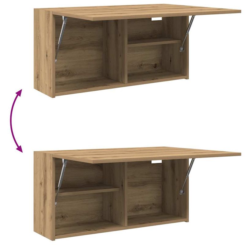 Casa si Gradina - Mobilier - Mobilier baie - Corpuri baie - Dulap perete baie stejar artizanal, 80x25x40 cm, lemn prelucrat - Infinity.ro