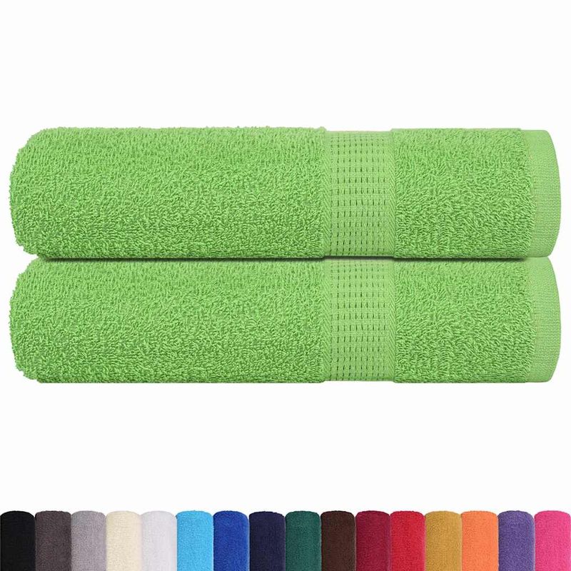 Casa si Gradina - Textile si covoare - Textile baie - Prosoape - Prosoape de mana 2 buc Verde mar 50x100 cm 360 g/m² 100% bumbac - Infinity.ro