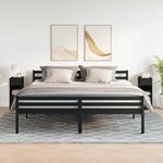 Casa si Gradina - Mobilier - Comode si corpuri - Noptiere - Noptiere, 2 buc., cu sertar, negru, 25x31x66 cm - Infinity.ro