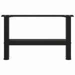 Casa si Gradina - Mobilier - Feronerie si accesorii mobila - Picioare masuta de cafea Negru 2 buc 30×50 cm Otel - Infinity.ro