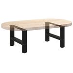 Casa si Gradina - Mobilier - Feronerie si accesorii mobila - Picioare masuta de cafea Negru 2 buc 30×50 cm Otel - Infinity.ro