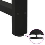 Casa si Gradina - Mobilier - Feronerie si accesorii mobila - Picioare masuta de cafea Negru 2 buc 30×50 cm Otel - Infinity.ro