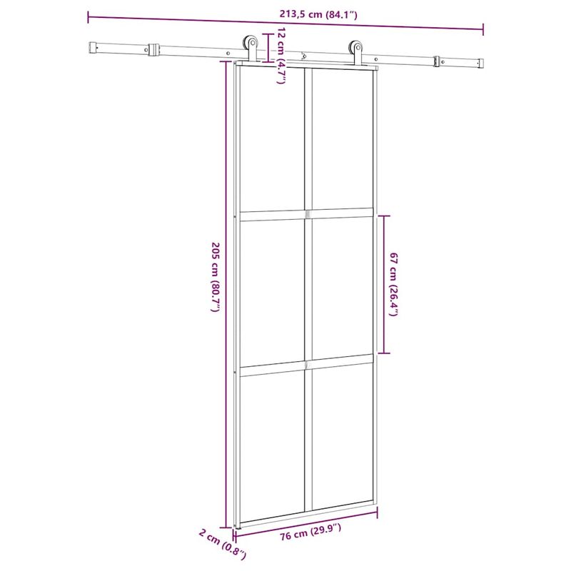 Casa si Gradina - Constructii - Usi interior, exterior si garaj - Usi interior - Usa glisanta cu set de feronerie sticla temperata si aluminiu - Infinity.ro