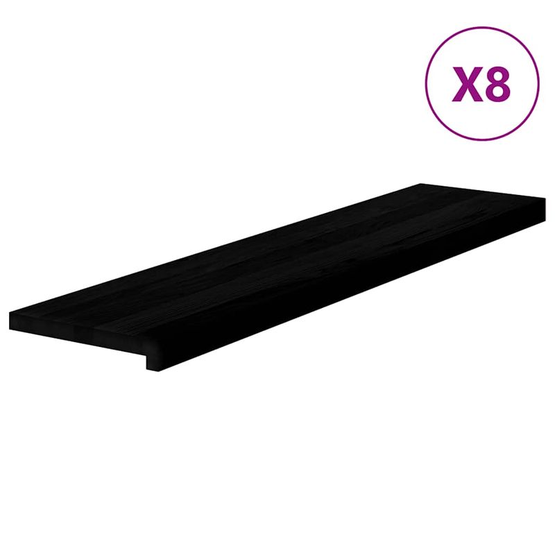 Casa si Gradina - Constructii - Scari si accesorii interioare - Accesorii scari interioare - Trepte de scara 8 buc maro inchis lemn masiv de stejar, mărime 110x30x2 cm - Infinity.ro