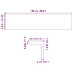 Casa si Gradina - Constructii - Scari si accesorii interioare - Accesorii scari interioare - Trepte de scara 8 buc maro inchis lemn masiv de stejar, mărime 110x30x2 cm - Infinity.ro