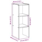 Casa si Gradina - Mobilier - Biblioteci si rafturi - Biblioteci - Biblioteca stivuabila Gri Beton 30x30x80 cm Lemn prelucrat - Infinity.ro