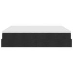 Casa si Gradina - Mobilier - Paturi si accesorii - Paturi - Cadru de pat otoman cu saltele, tesatura neagra 200x200cm - Infinity.ro