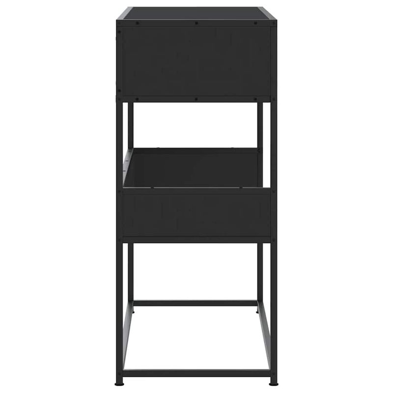Casa si Gradina - Mobilier - Comode si corpuri - Console - Masuta consola, negru, 90x35x80 cm, lemn prelucrat - Infinity.ro