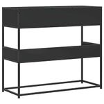 Casa si Gradina - Mobilier - Comode si corpuri - Console - Masuta consola, negru, 90x35x80 cm, lemn prelucrat - Infinity.ro