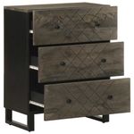 Casa si Gradina - Mobilier - Dulapuri si sifoniere - Dulapuri - Bufete 2 buc Negru 60x33x75 cm Lemn masiv Mango - Infinity.ro