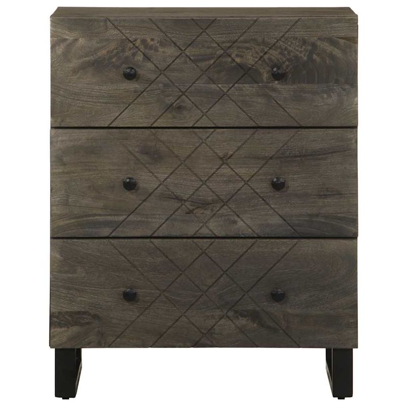 Casa si Gradina - Mobilier - Dulapuri si sifoniere - Dulapuri - Bufete 2 buc Negru 60x33x75 cm Lemn masiv Mango - Infinity.ro