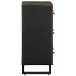 Casa si Gradina - Mobilier - Dulapuri si sifoniere - Dulapuri - Bufete 2 buc Negru 60x33x75 cm Lemn masiv Mango - Infinity.ro