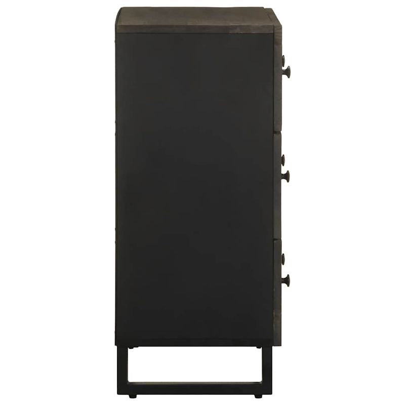 Casa si Gradina - Mobilier - Dulapuri si sifoniere - Dulapuri - Bufete 2 buc Negru 60x33x75 cm Lemn masiv Mango - Infinity.ro