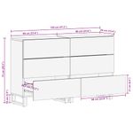 Casa si Gradina - Mobilier - Dulapuri si sifoniere - Dulapuri - Bufete 2 buc Negru 60x33x75 cm Lemn masiv Mango - Infinity.ro