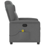 Ingrijire personala si Cosmetice - Sanatate si wellness - Articole wellness - Fotolii de masaj - Fotoliu de masaj rabatabil, gri inchis, material textil - Infinity.ro