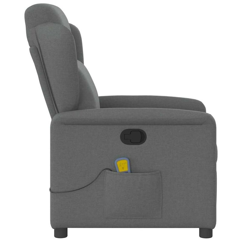 Ingrijire personala si Cosmetice - Sanatate si wellness - Articole wellness - Fotolii de masaj - Fotoliu de masaj rabatabil, gri inchis, material textil - Infinity.ro